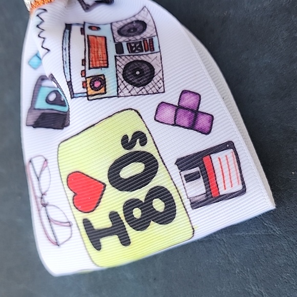 Rock'N 80s Hair Bow - Picture 2 of 4